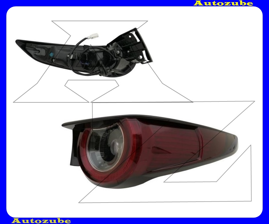 Hátsó lámpa jobb külső Hátsó lámpa jobb külső