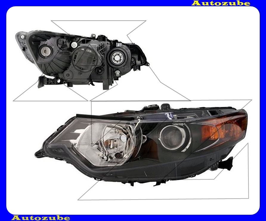 Fényszóró bal XENON (D1S/HB3) fekete házas (izzó, elektronika és motor nélkül) {DEPO} Fényszóró bal XENON (D1S/HB3) fekete házas (izzó, elektronika és motor nélkül) {DEPO}