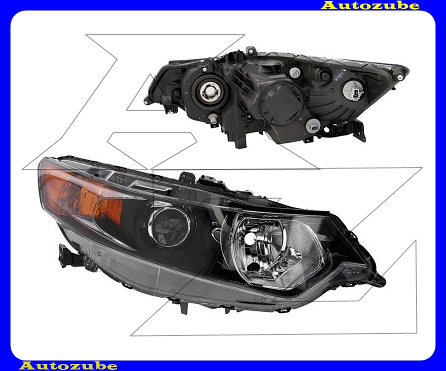 Fényszóró jobb fekete házas (H1/HB3) motorral {DEPO} Fényszóró jobb fekete házas (H1/HB3) motorral {DEPO}