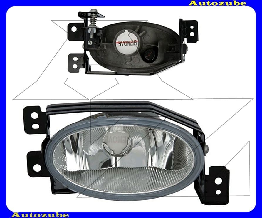 Ködlámpa jobb (H11) ovális {DEPO} Ködlámpa jobb (H11) ovális {DEPO}
