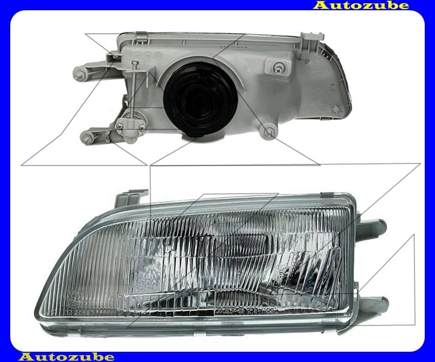 Fényszóró bal (H4) manuális {DEPO} Fényszóró bal (H4) manuális {DEPO}