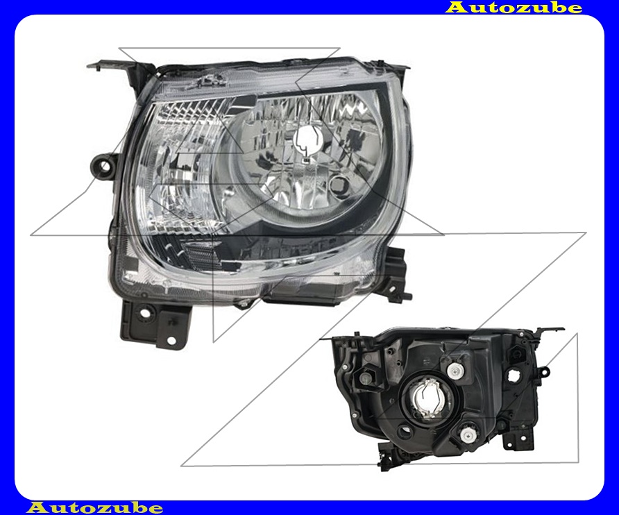 Fényszóró bal (H4) (motor nélkül) {DEPO} Fényszóró bal (H4) (motor nélkül) {DEPO}