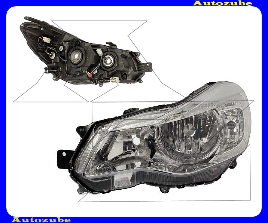 Fényszóró bal (HB3/H11) (motor nélkül) {DEPO} Fényszóró bal (HB3/H11) (motor nélkül) {DEPO}