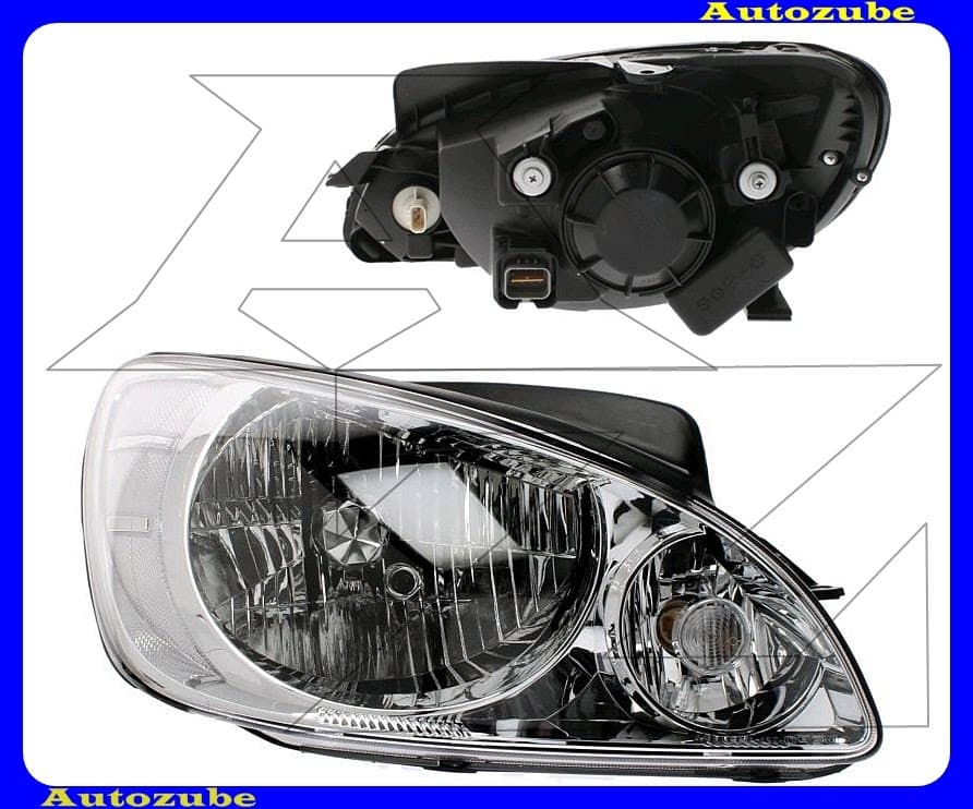 Fényszóró jobb (H4) kézi állítású {DEPO} Fényszóró jobb (H4) kézi állítású {DEPO}