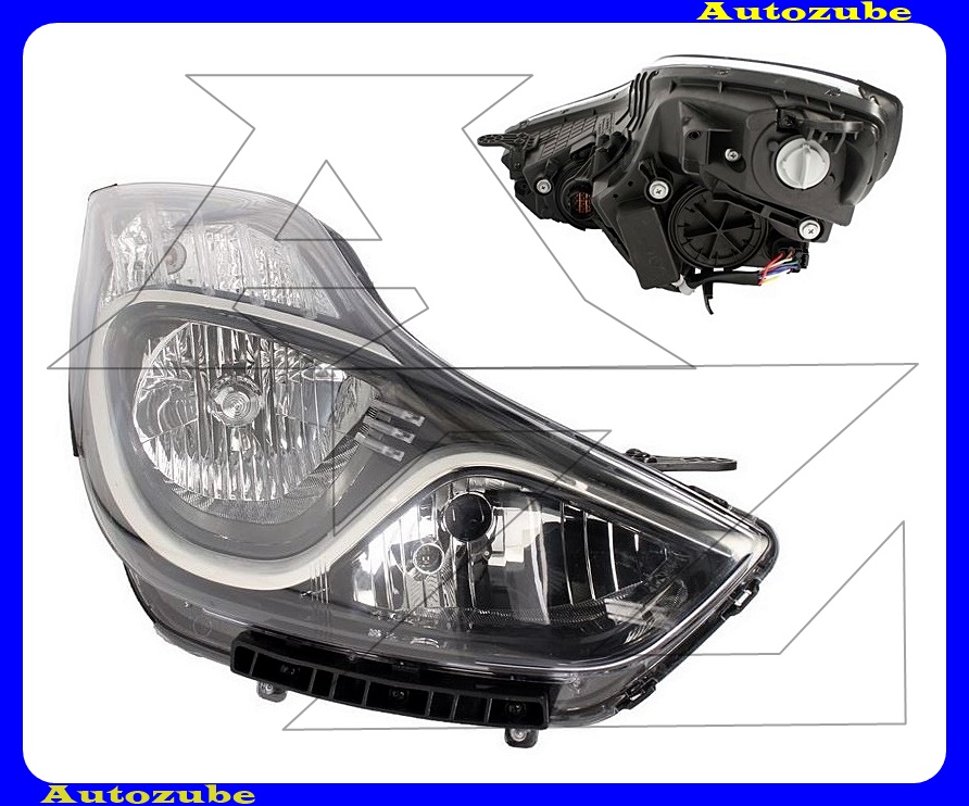 Fényszóró jobb (H7/H7) motorral {DEPO} Fényszóró jobb (H7/H7) motorral {DEPO}