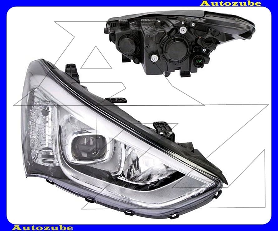 Fényszóró jobb (2xH7/LED) motorral {DEPO} Fényszóró jobb (2xH7/LED) motorral {DEPO}