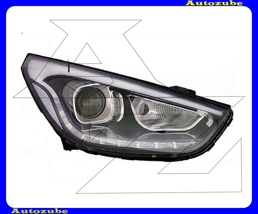 Fényszóró jobb (HIR2/LED) fekete házas (motor nélkül) {DEPO} /RENDELÉSRE/ Fényszóró jobb (HIR2/LED) fekete házas (motor nélkül) {DEPO} /RENDELÉSRE/