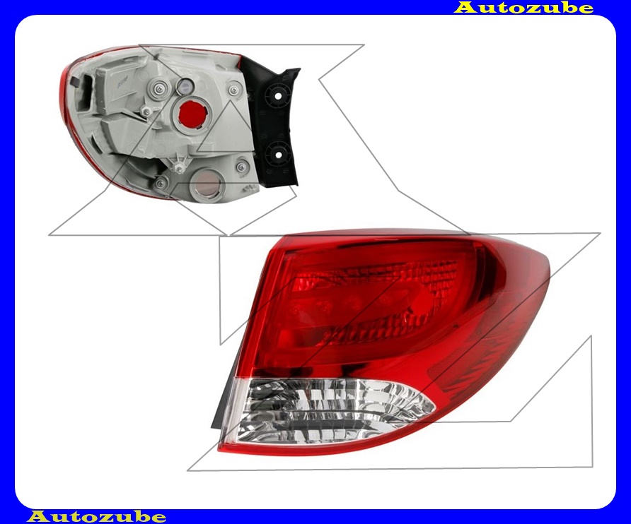 Hátsó lámpa jobb külső (foglalat nélkül) Hátsó lámpa jobb külső (foglalat nélkül)