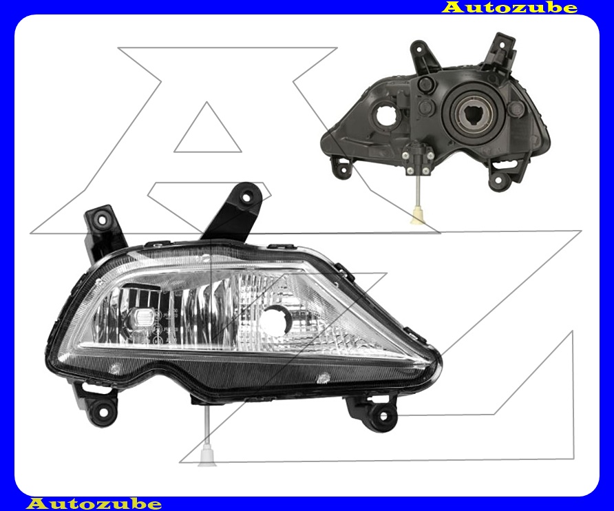 Ködlámpa + nappali fény jobb (H8-P21/5W) {DEPO} Ködlámpa + nappali fény jobb (H8-P21/5W) {DEPO}