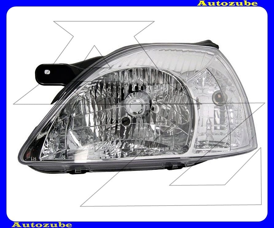 Fényszóró bal (H4) fehér indexes, manuális {DEPO} Fényszóró bal (H4) fehér indexes, manuális {DEPO}