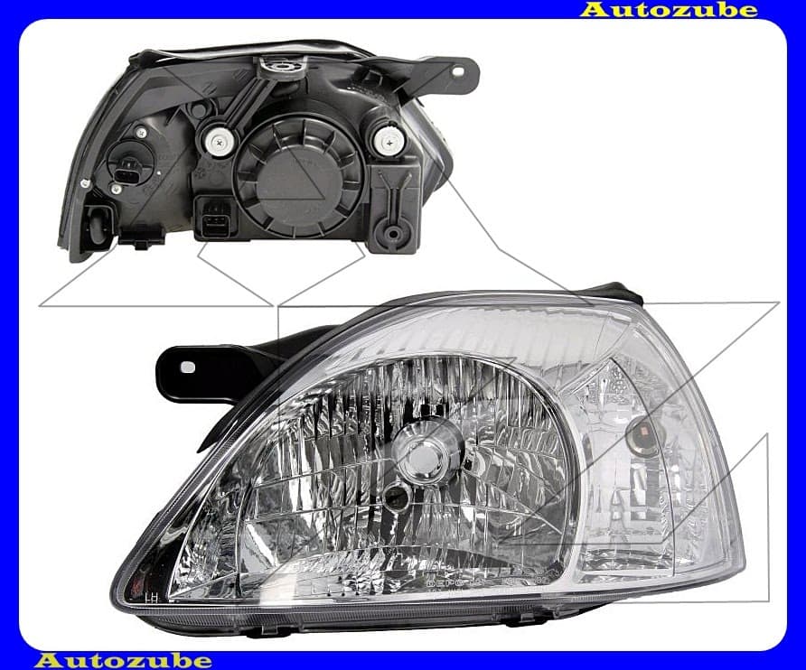 Fényszóró bal (H4) fehér indexes, motorral {DEPO} Fényszóró bal (H4) fehér indexes, motorral {DEPO}