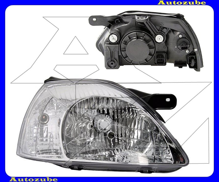 Fényszóró jobb (H4) fehér indexes, motorral {DEPO} Fényszóró jobb (H4) fehér indexes, motorral {DEPO}