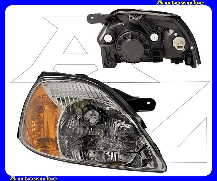 Fényszóró jobb (H4) sárga indexes (motor nélkül) {DEPO} Fényszóró jobb (H4) sárga indexes (motor nélkül) {DEPO}
