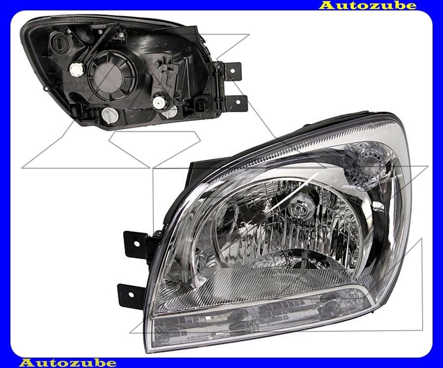 Fényszóró bal (H4) kézi/elektromos állítású is. {DEPO} Fényszóró bal (H4) kézi/elektromos állítású is. {DEPO}