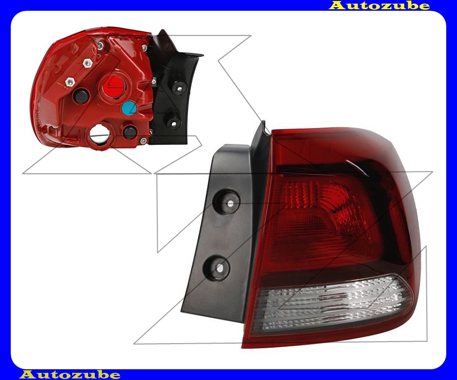 Hátsó lámpa jobb külső (foglalat nélkül) Hátsó lámpa jobb külső (foglalat nélkül)