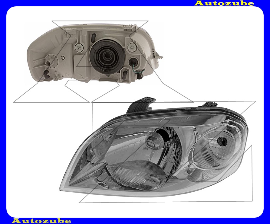 Fényszóró bal (H4) kézi állítású {DEPO} Fényszóró bal (H4) kézi állítású {DEPO}