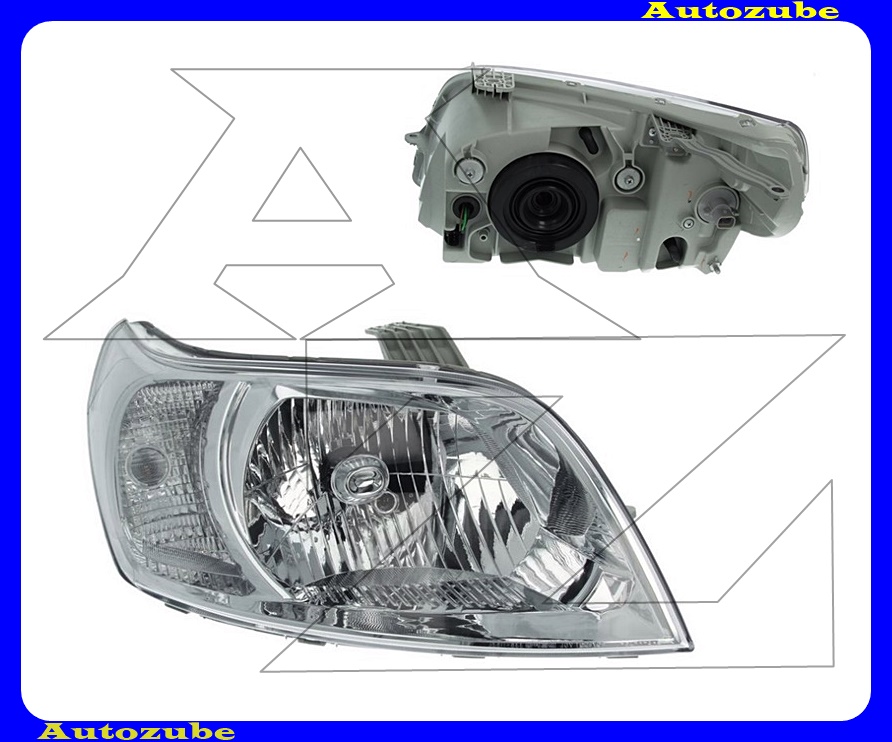 Fényszóró jobb (H4) motorral {DEPO} Fényszóró jobb (H4) motorral {DEPO}