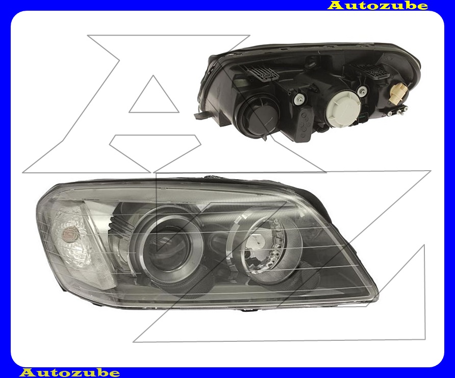 Fényszóró jobb fekete házas (H7/H1) motorral {DEPO} R Fényszóró jobb fekete házas (H7/H1) motorral {DEPO} R