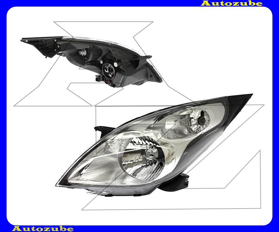 Fényszóró bal (H4) motorral {DEPO} /RENDELÉSRE/ Fényszóró bal (H4) motorral {DEPO} /RENDELÉSRE/