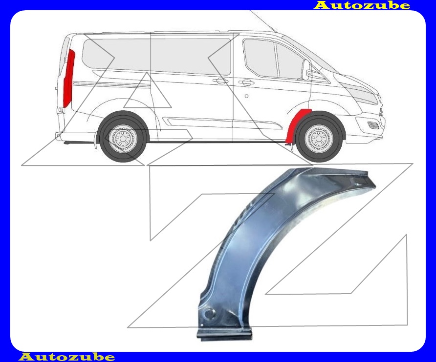 Első sárvédő hátsó rész jobb (külső javítólemez) {KLOKKERHOLM} Első sárvédő hátsó rész jobb (külső javítólemez) {KLOKKERHOLM}