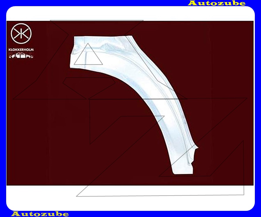 Első sárvédő hátsó rész bal (javítólemez) {KLOKKERHOLM} Első sárvédő hátsó rész bal (javítólemez) {KLOKKERHOLM}