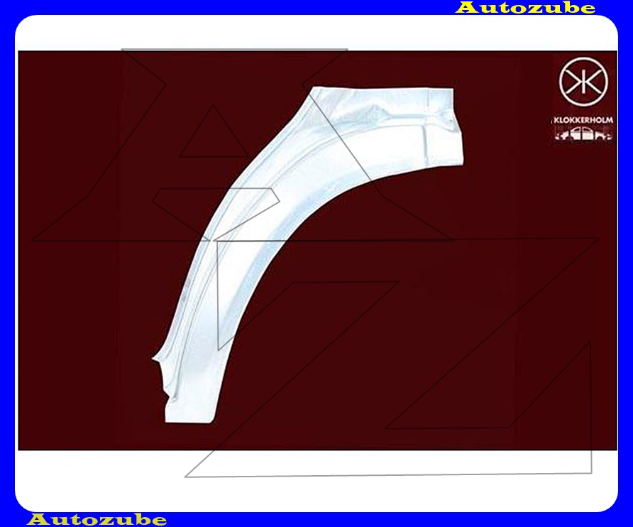 Első sárvédő hátsó rész jobb (javítólemez) {KLOKKERHOLM} Első sárvédő hátsó rész jobb (javítólemez) {KLOKKERHOLM}