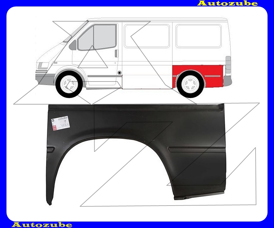 Hátsó sárvédő alsó rész bal {KLOKKERHOLM} Hátsó sárvédő alsó rész bal {KLOKKERHOLM}