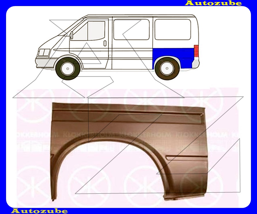Hátsó sárvédő alsó rész bal Hátsó sárvédő alsó rész bal