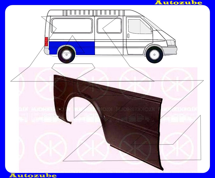 Hátsó sárvédő alsó rész jobb Hátsó sárvédő alsó rész jobb