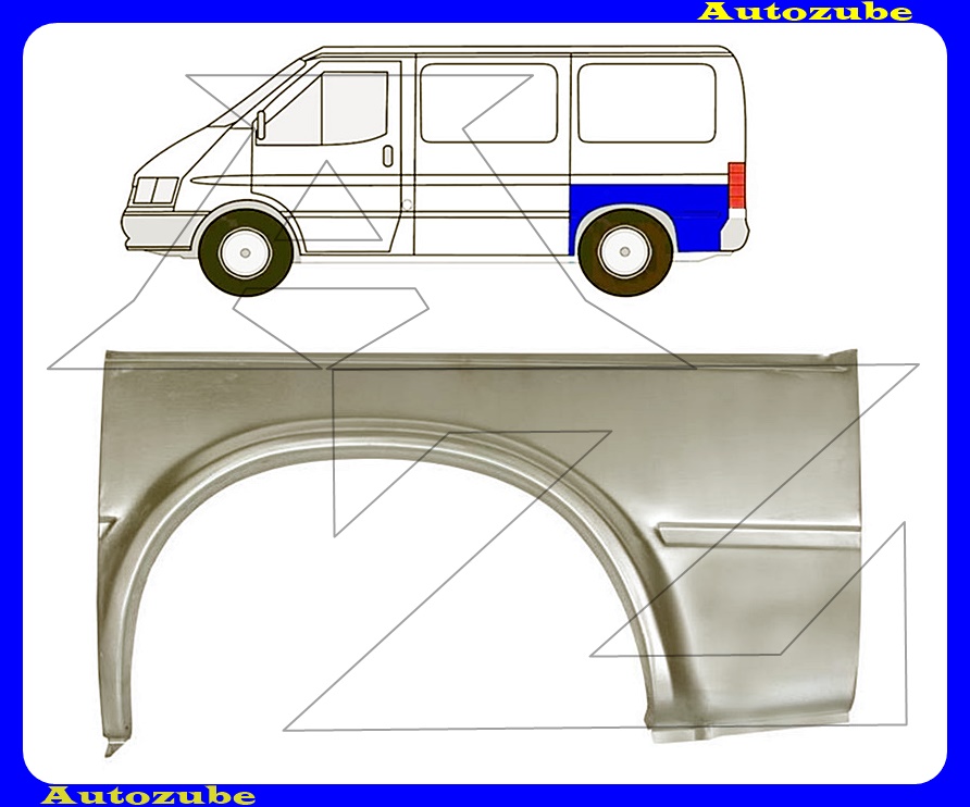 Hátsó sárvédő alsó rész bal Hátsó sárvédő alsó rész bal