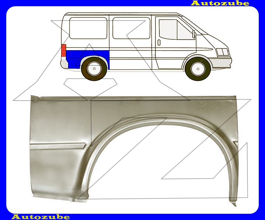 Hátsó sárvédő alsó rész jobb Hátsó sárvédő alsó rész jobb