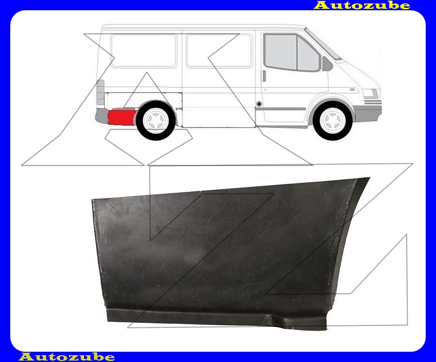 Hátsó sárvédő alsó saroklemez jobb {KLOKKERHOLM} Hátsó sárvédő alsó saroklemez jobb {KLOKKERHOLM}