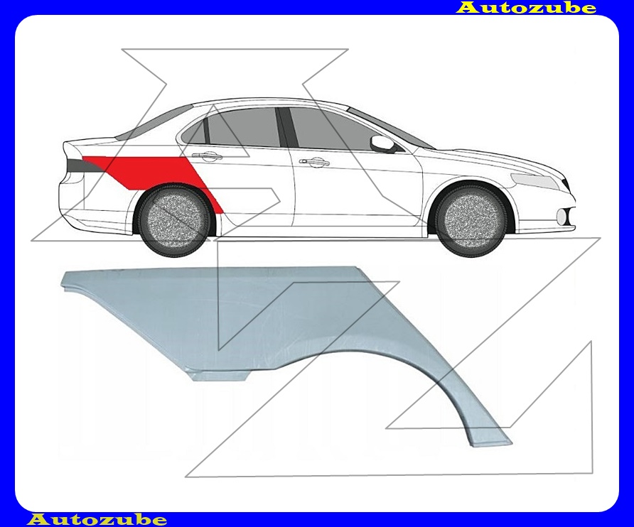 Hátsó sárvédő javítóív jobb Hátsó sárvédő javítóív jobb