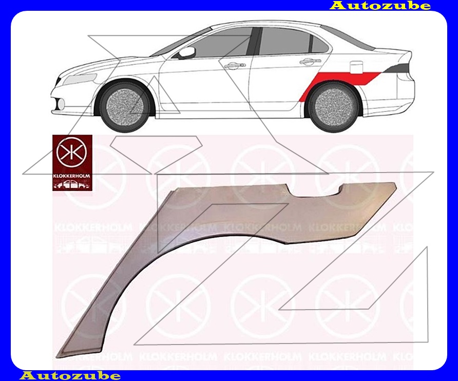 Hátsó sárvédő javítóív bal Hátsó sárvédő javítóív bal