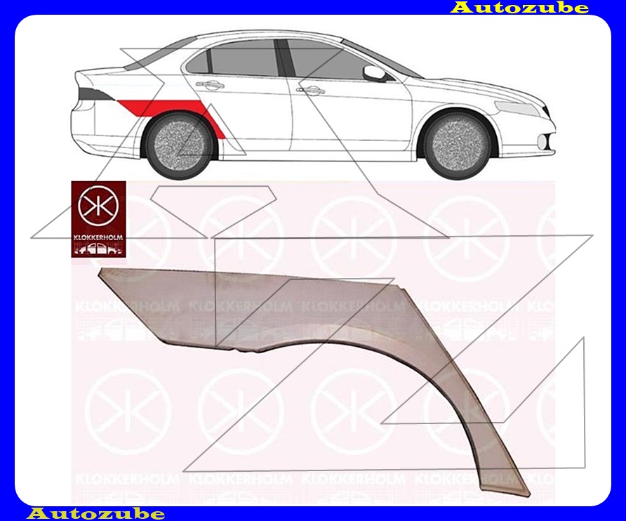 Hátsó sárvédő javítóív jobb Hátsó sárvédő javítóív jobb