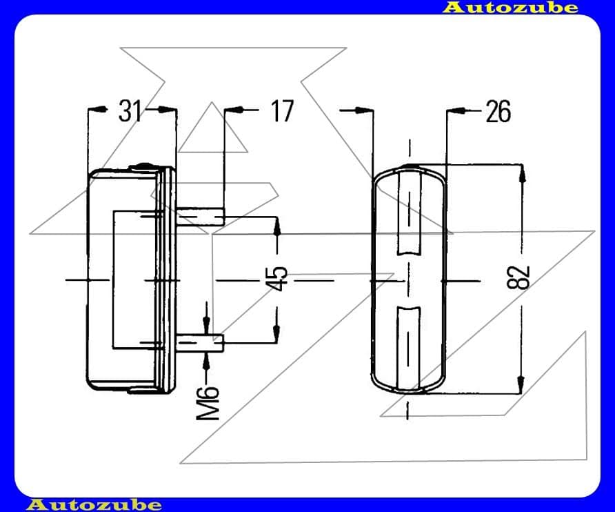 Rendszámtábla villágítás (platós) Rendszámtábla villágítás (platós)