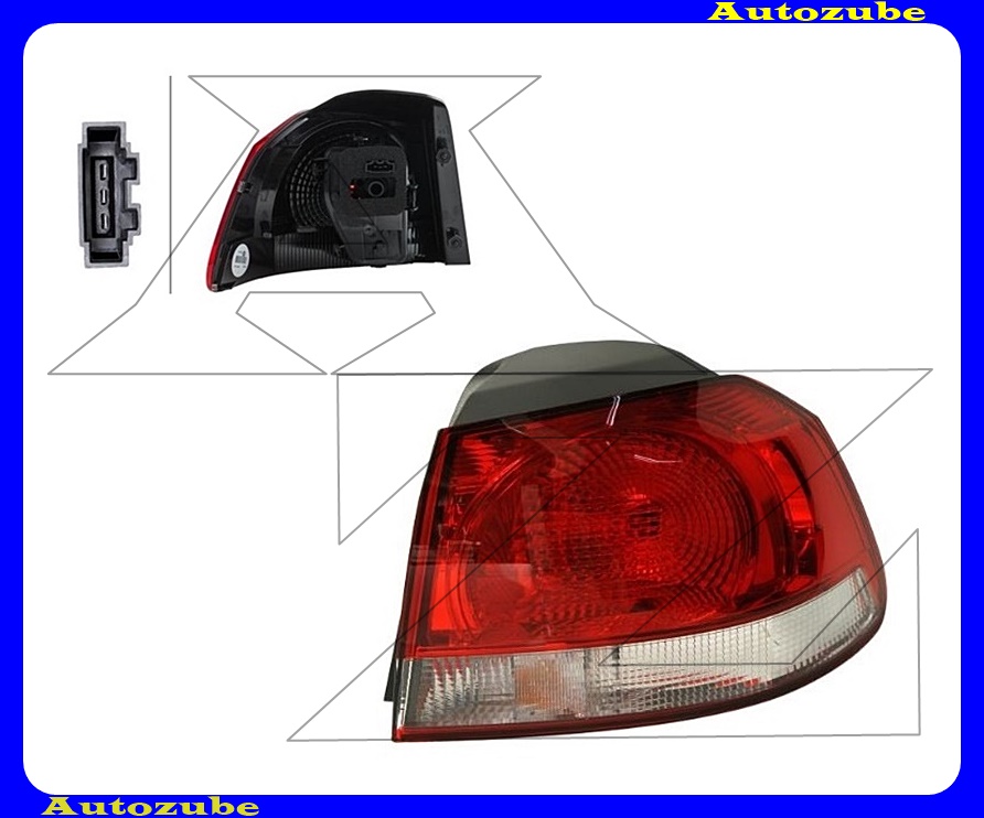 Hátsó lámpa jobb külső piros Hátsó lámpa jobb külső piros