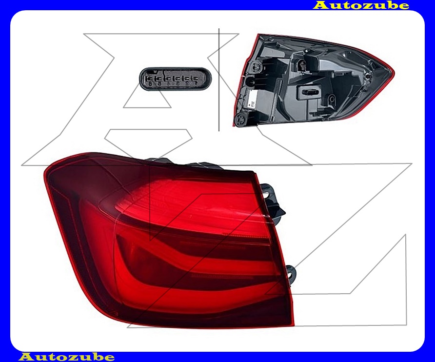 Hátsó lámpa bal külső füst Hátsó lámpa bal külső füst