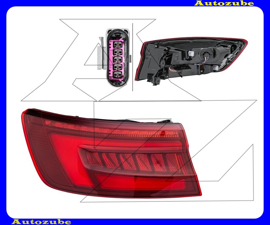 Hátsó lámpa bal külső Hátsó lámpa bal külső