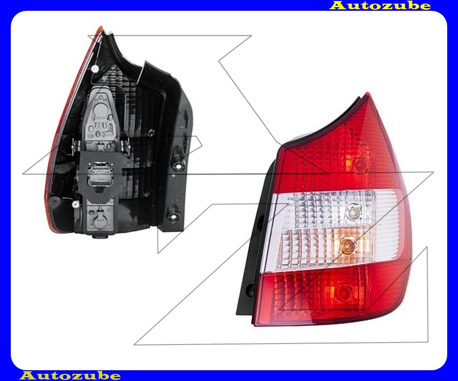 Hátsó lámpa jobb, fehér indexes (foglalattal) {HELLA} Hátsó lámpa jobb, fehér indexes (foglalattal) {HELLA}