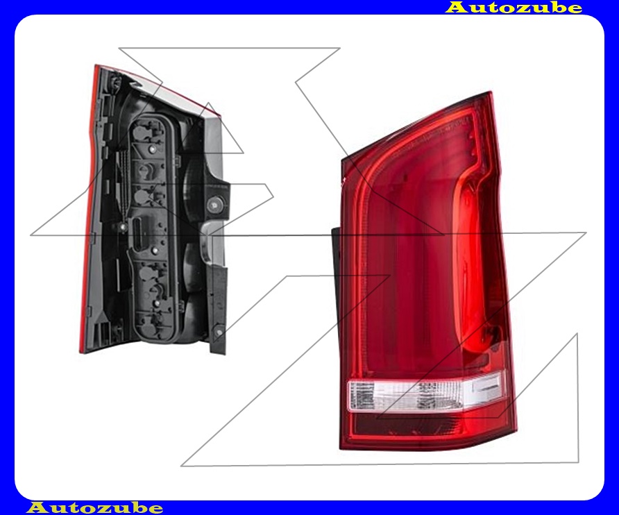 Hátsó lámpa jobb (LED/W61W) foglalattal {DEPO} Hátsó lámpa jobb (LED/W61W) foglalattal {DEPO}