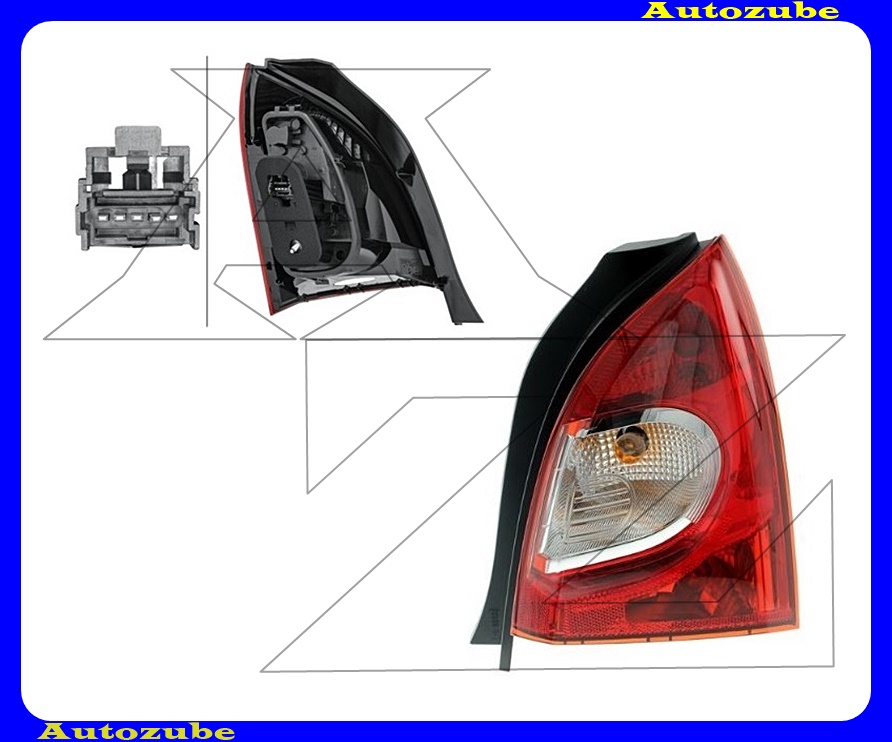 Hátsó lámpa jobb külső (foglalattal) {HELLA} Hátsó lámpa jobb külső (foglalattal) {HELLA}