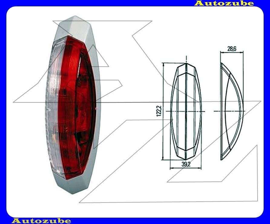 Szélességjelző 24V jobb piros/fehér {HELLA} /RENDELÉSRE/ Szélességjelző 24V jobb piros/fehér {HELLA} /RENDELÉSRE/