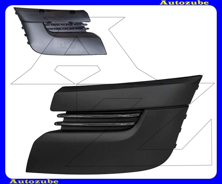 Első lökhárító rács bal (nem ködlámpás) Első lökhárító rács bal (nem ködlámpás)