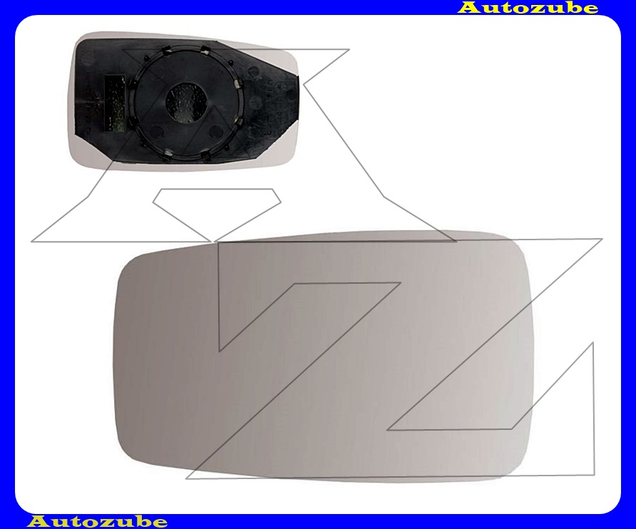 Visszapillantó tükörlap jobb, domború-kék (tartólappal) Visszapillantó tükörlap jobb, domború-kék (tartólappal)