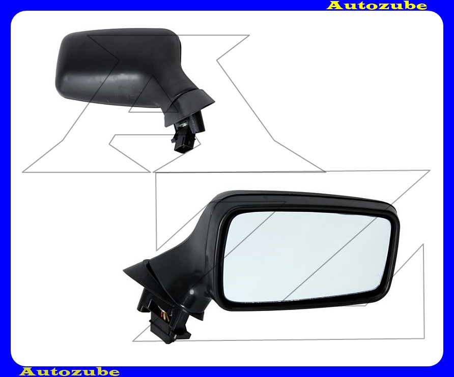 Visszapillantó tükör jobb, elektromos, fűthető-domború-kék tükörlappal, fekete borítással Visszapillantó tükör jobb, elektromos, fűthető-domború-kék tükörlappal, fekete borítással