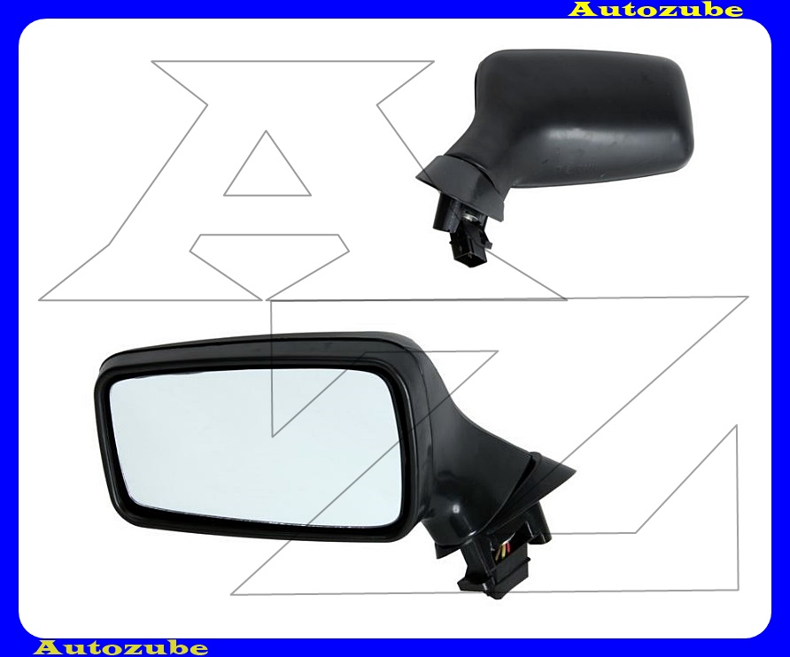 Visszapillantó tükör bal, elektromos, fűthető-sík-kék tükörlappal, fekete borítással Visszapillantó tükör bal, elektromos, fűthető-sík-kék tükörlappal, fekete borítással