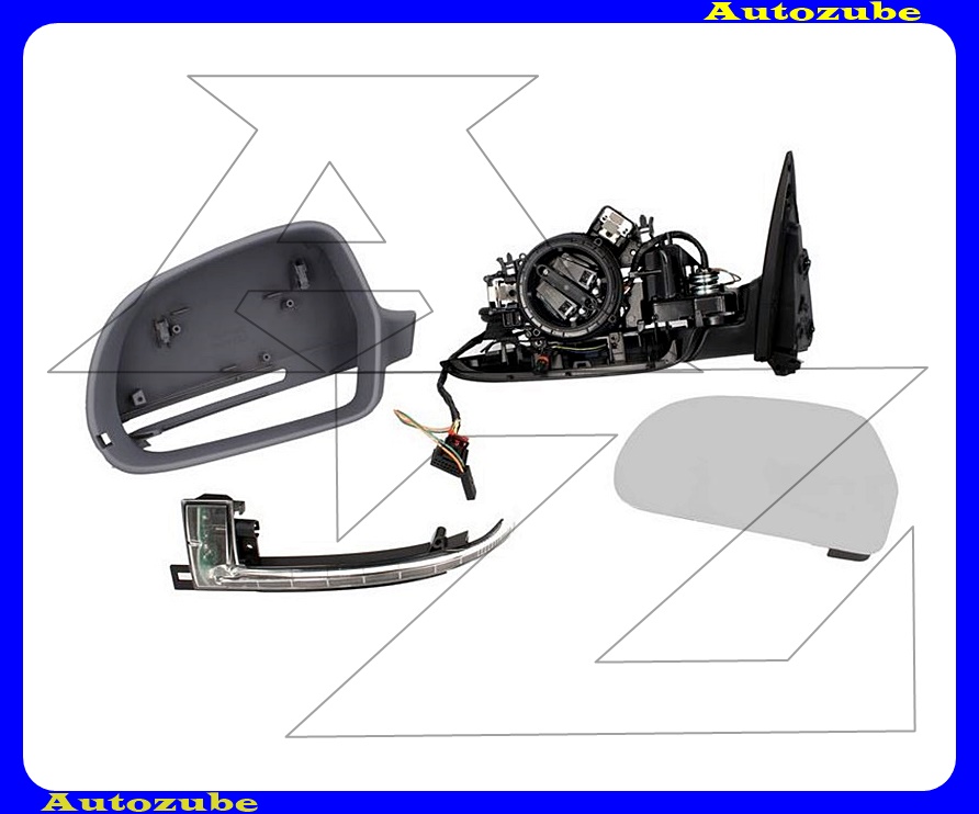 Visszapillantó tükör bal, elektromos, fűthető-aszférikus tükörlappal, fényezhető borítással, irányjelzővel /RENDELÉSRE/ Visszapillantó tükör bal, elektromos, fűthető-aszférikus tükörlappal, fényezhető borítással, irányjelzővel /RENDELÉSRE/