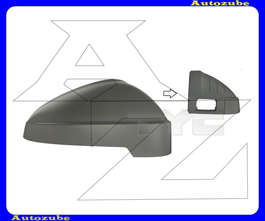 Visszapillantó tükörborítás jobb, holttérfigyelős rendszerhez, alapozott Visszapillantó tükörborítás jobb, holttérfigyelős rendszerhez, alapozott