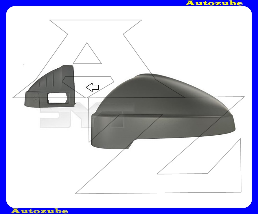 Visszapillantó tükörborítás bal, holttérfigyelős rendszerhez, alapozott Visszapillantó tükörborítás bal, holttérfigyelős rendszerhez, alapozott